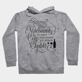 Notable Regions: Burgundy Wine Lover Hoodie